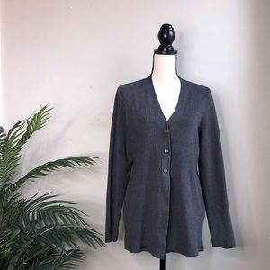 Liz Claiborne Silk Cardigan - size L